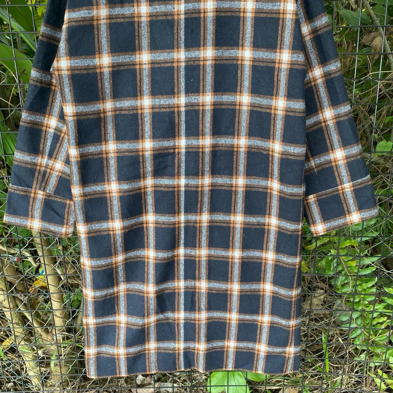 Japanese Brand Vtg Japan Checkered Board Long Coat Free Size Size US L / EU 52-54 / 3 - 9 Thumbnail
