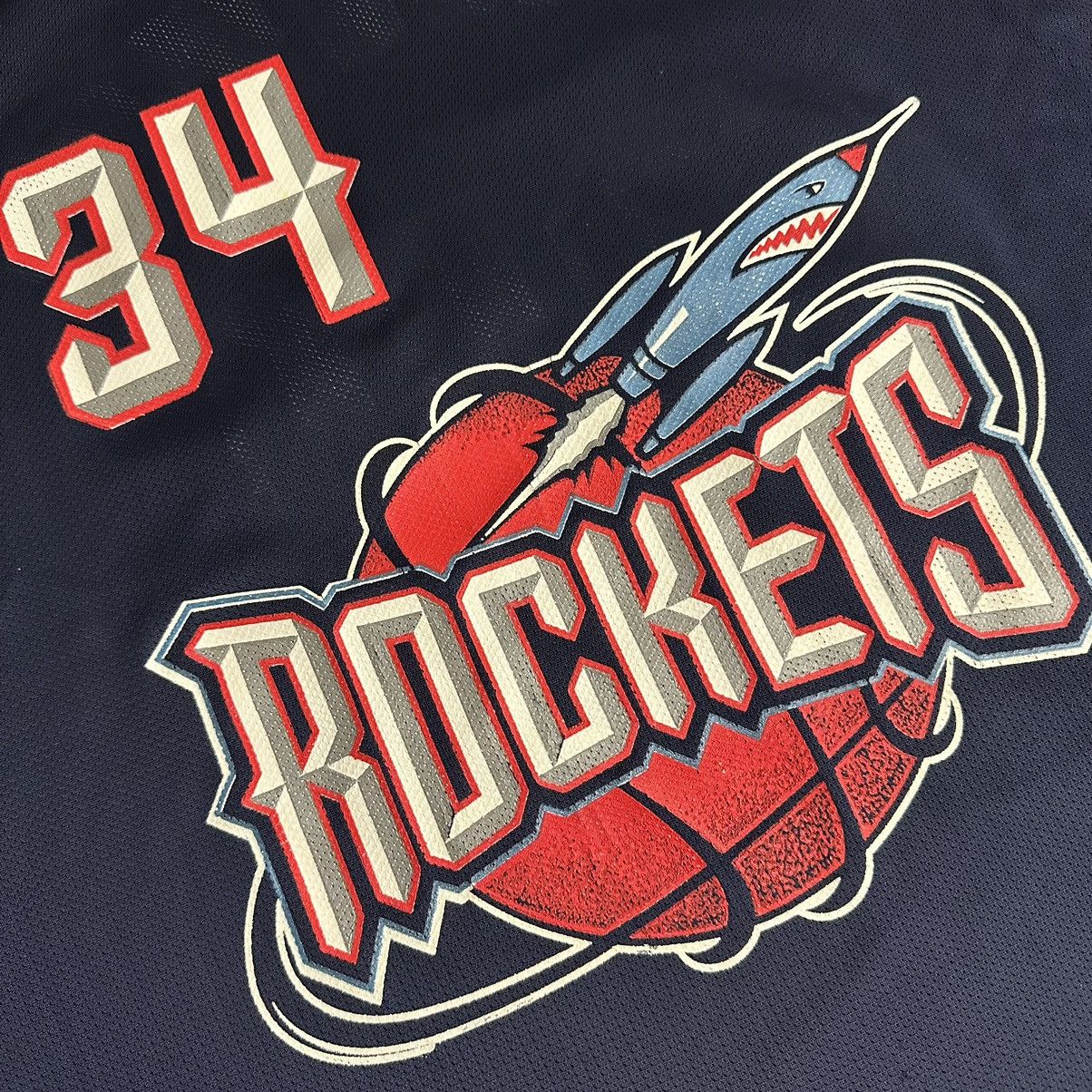 Champion × NBA × Vintage Vintage 90s Houston Rockets Hakeem Olajuwon Champion Jersey Size US XL / EU 56 / 4 - 4 Thumbnail