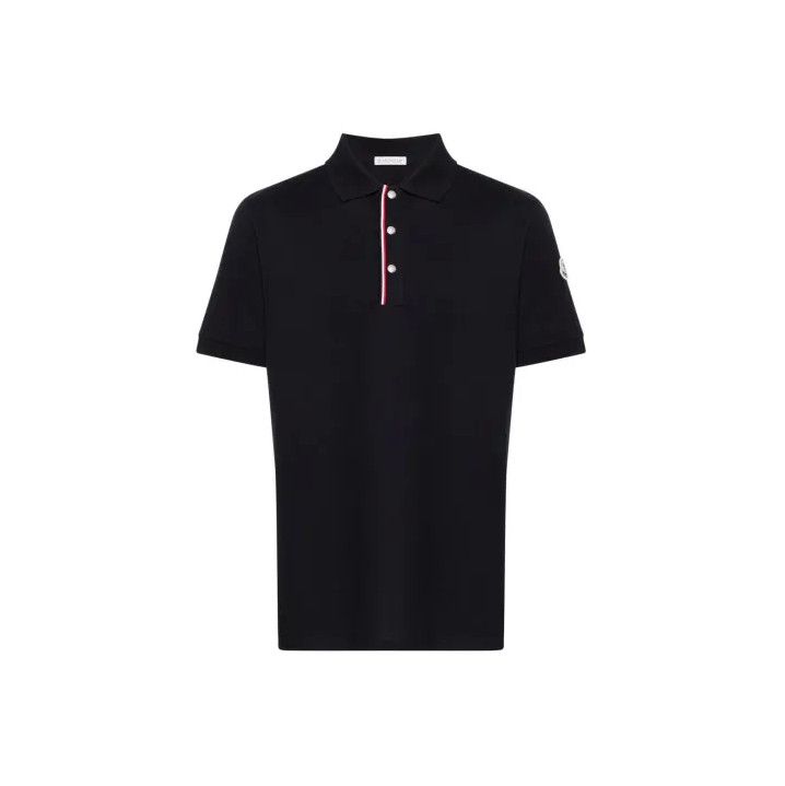 Moncler Moncler Men's Solid Logo Badge Polo Shirt Size US L / EU 52-54 / 3 - 1 Thumbnail