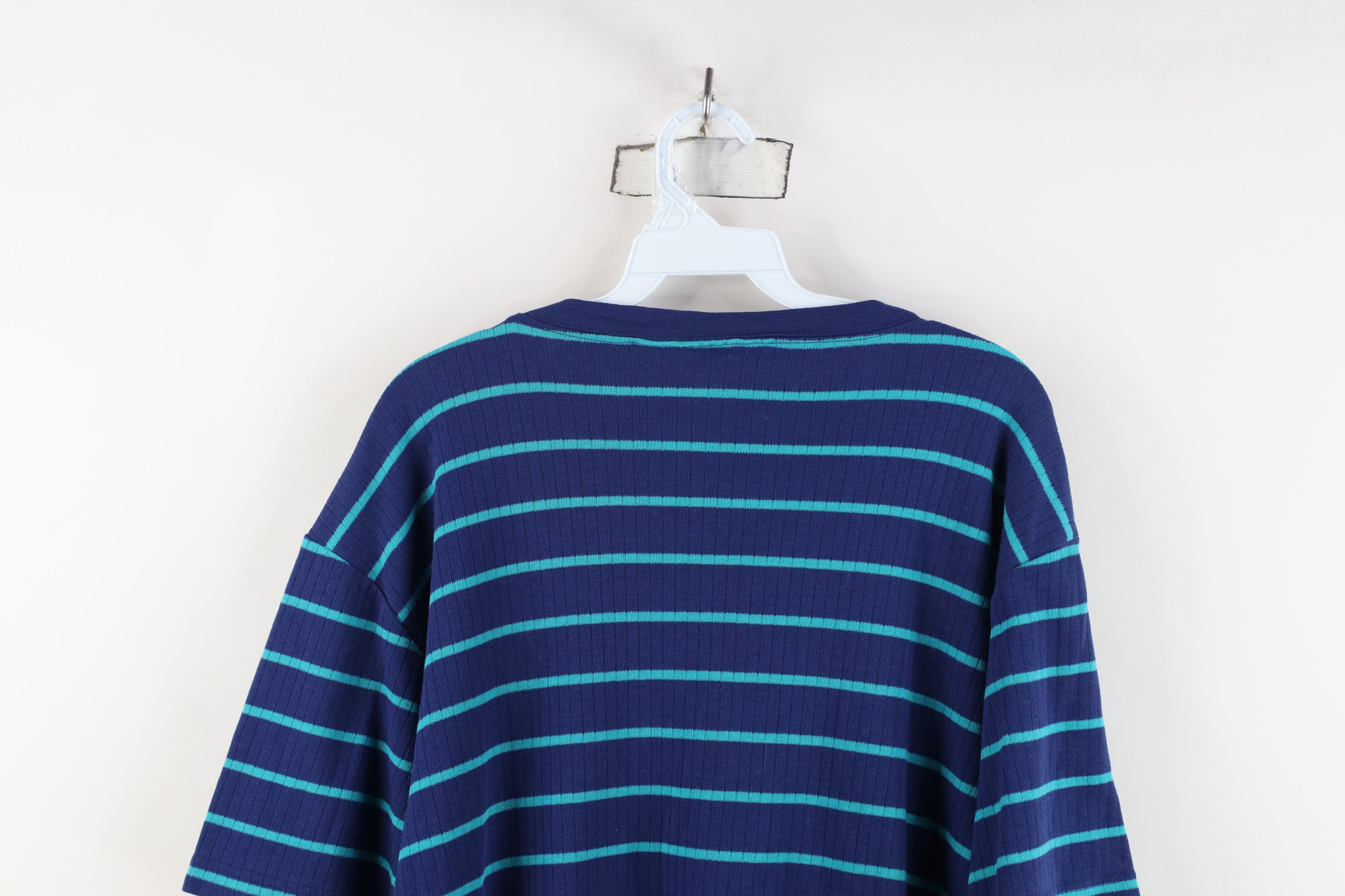 Vintage Vintage 90s Streetwear Ribbed Knit Short Sleeve T-Shirt Size M / US 6-8 / IT 42-44 - 11 Thumbnail