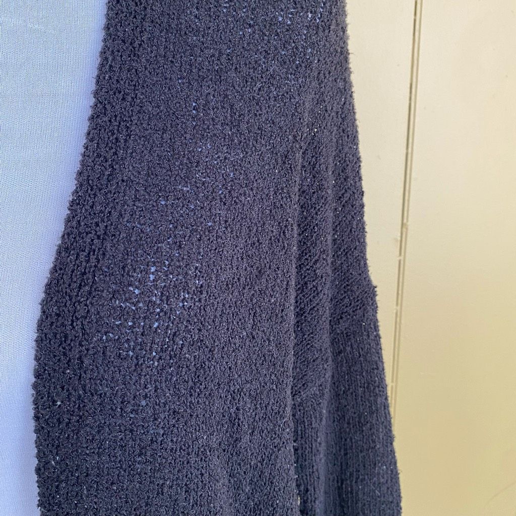 Mossimo Mossimo women S open front loose knit cardigan black Size S / US 4 / IT 40 - 2 Thumbnail