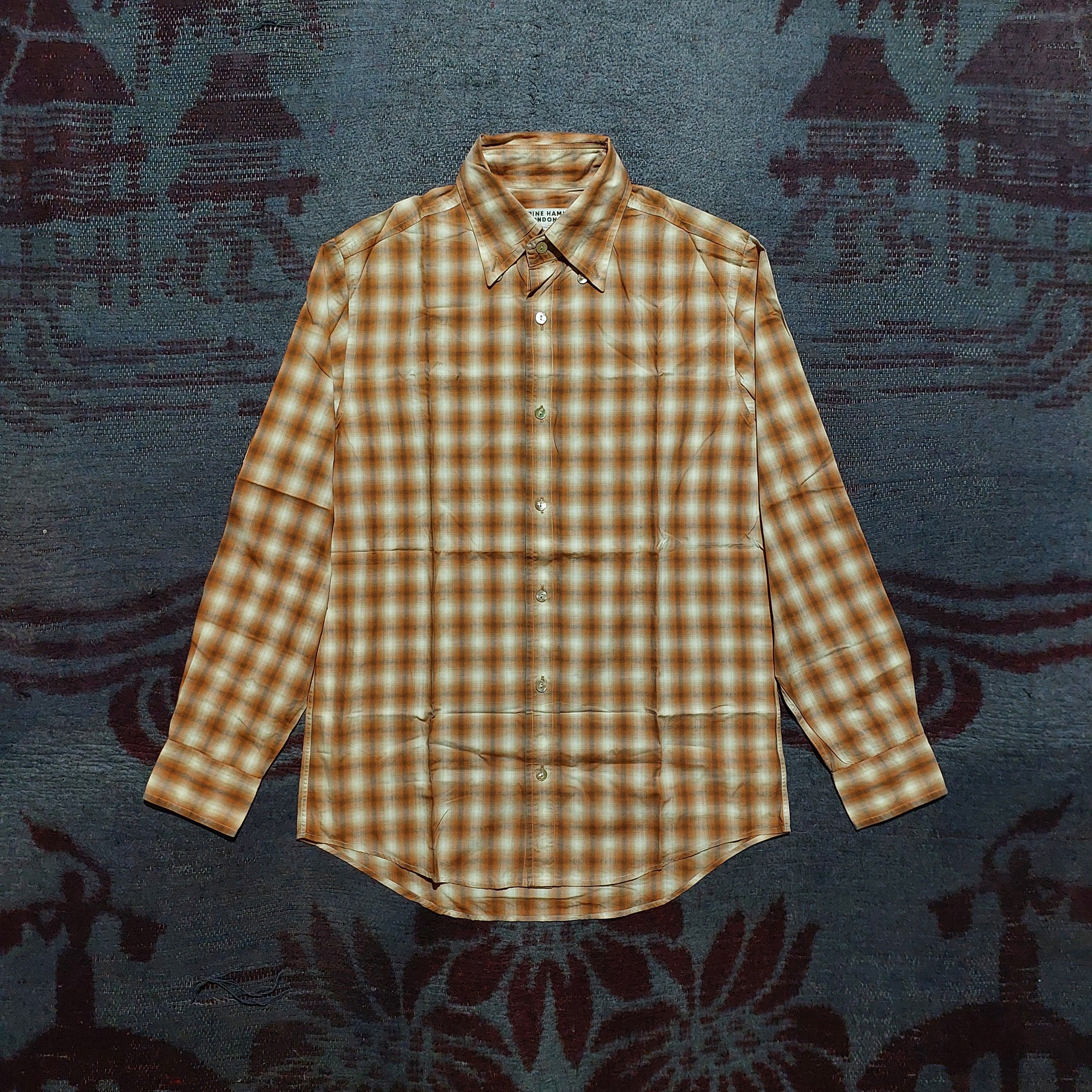 Katharine Hamnett London Katharine Hamnett orange checkered L/s shirt Size US M / EU 48-50 / 2 - 1 Thumbnail