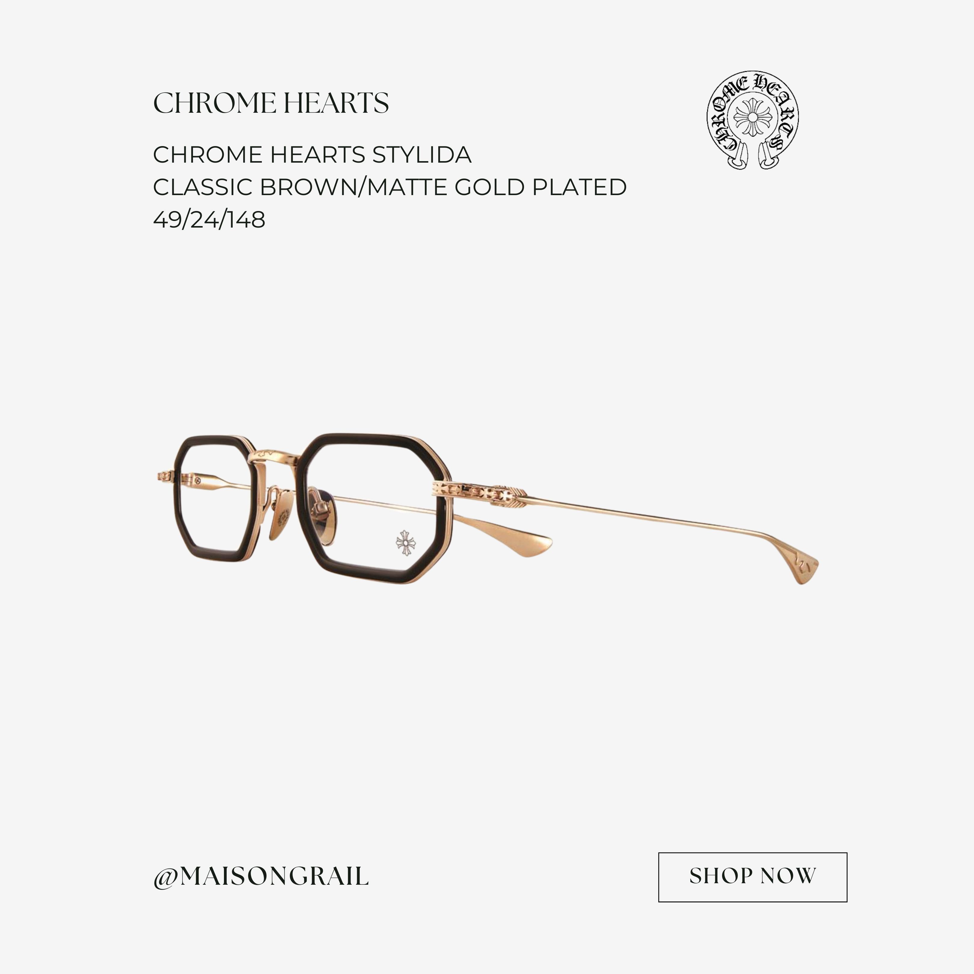 Chrome Hearts CHROME HEARTS STYLIDA EYEGLASSES Size ONE SIZE - 1 Thumbnail