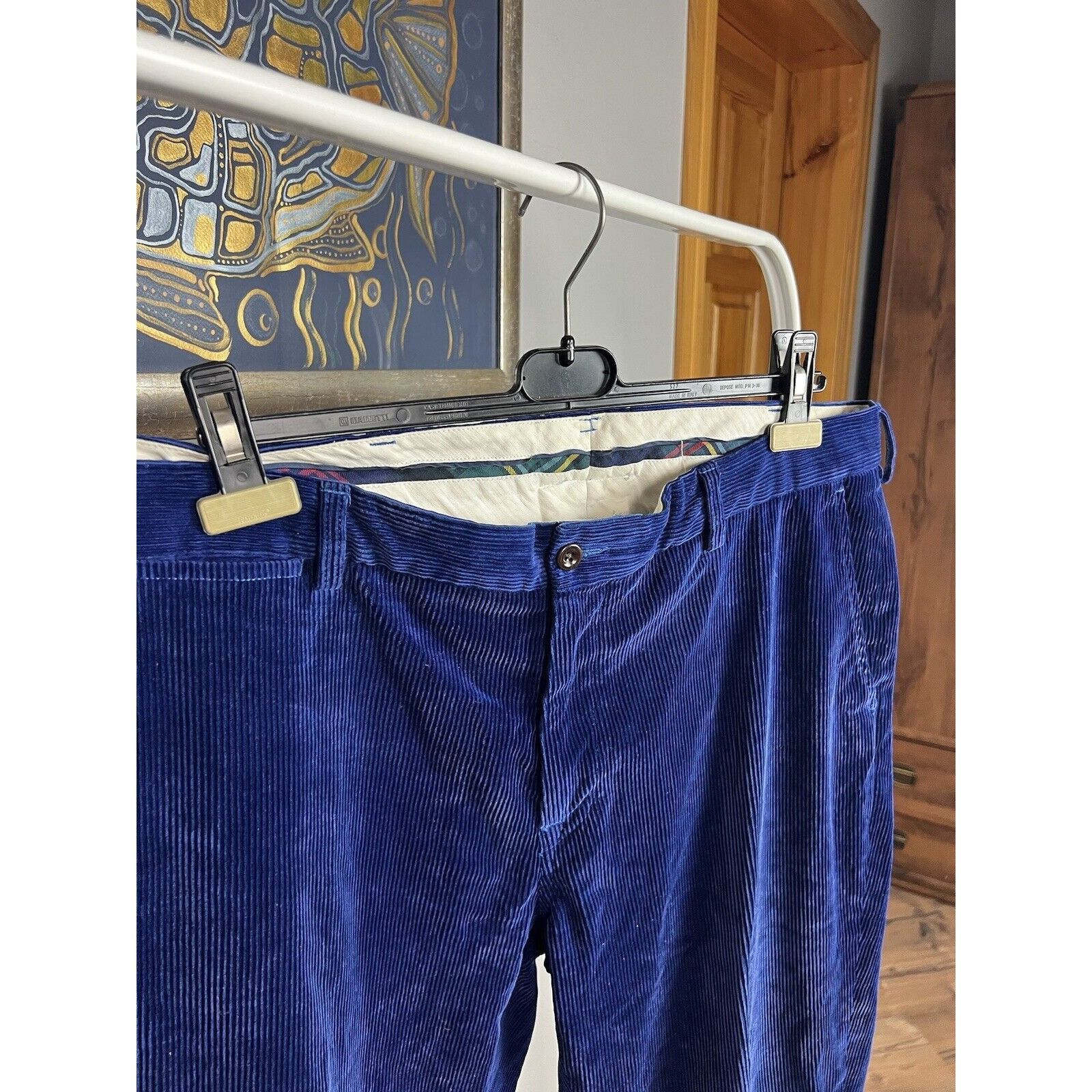 Polo Ralph Lauren Polo Ralph Lauren VTG Royal Blue Corduroy Straight Chino Pan Size US 38 / EU 54 - 7 Thumbnail