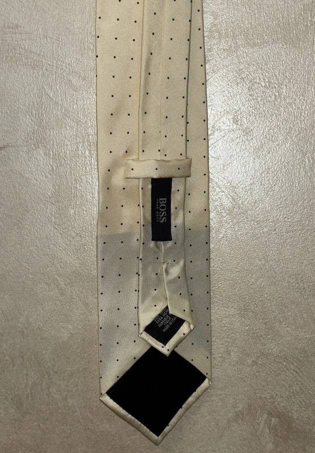 Hugo Boss Hugo Boss yellow polka dot men's tie,100% silk,made in Italy Size ONE SIZE - 1 Thumbnail