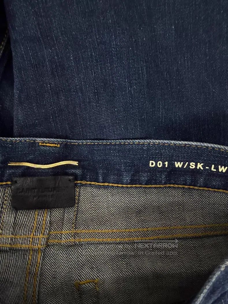 Saint Laurent Paris Saint Laurent Paris Dark Blue Denim Pants Size US 28 / EU 44 - 5 Thumbnail