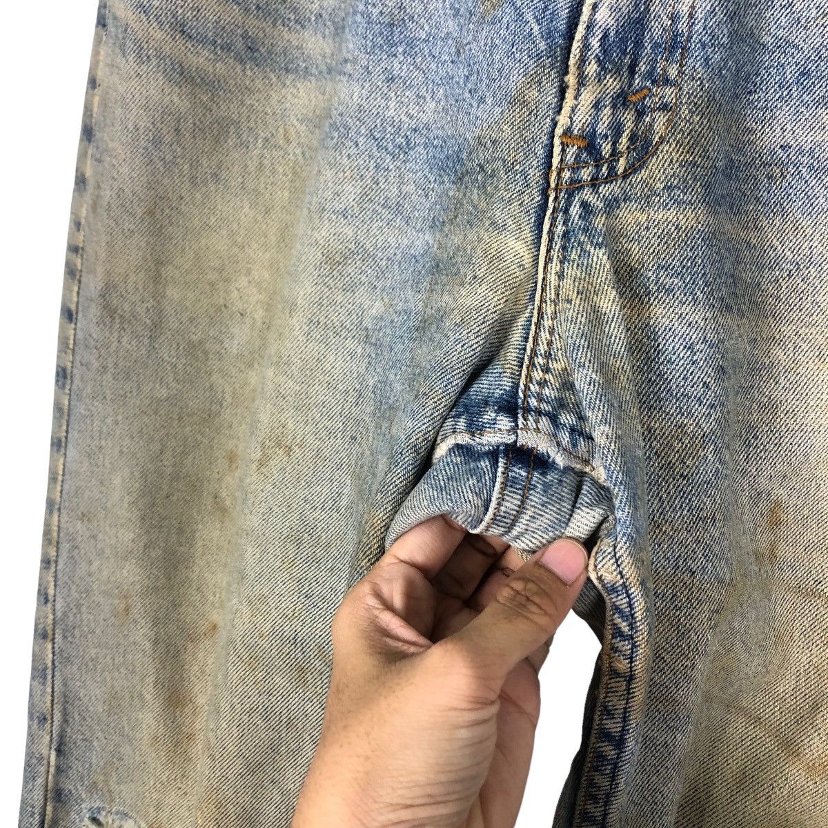 Levi's 🔥VINTAGE DISTRESSED DENIM JEANS LEVI’S MADE IN USA Size US 34 / EU 50 - 17 Thumbnail