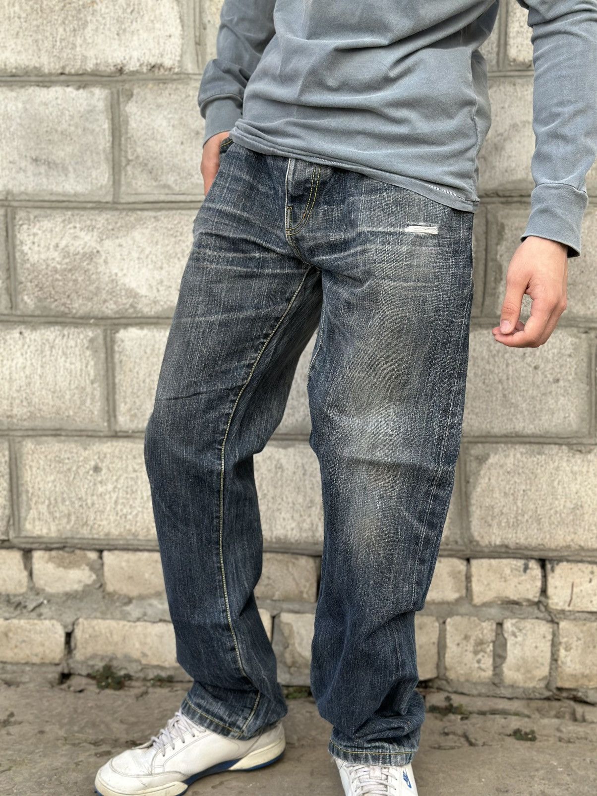 Y/Project Luxury Money Jeans 36 90s Pants Streetwear 90s Distressed Size US 36 / EU 52 - 2 Thumbnail