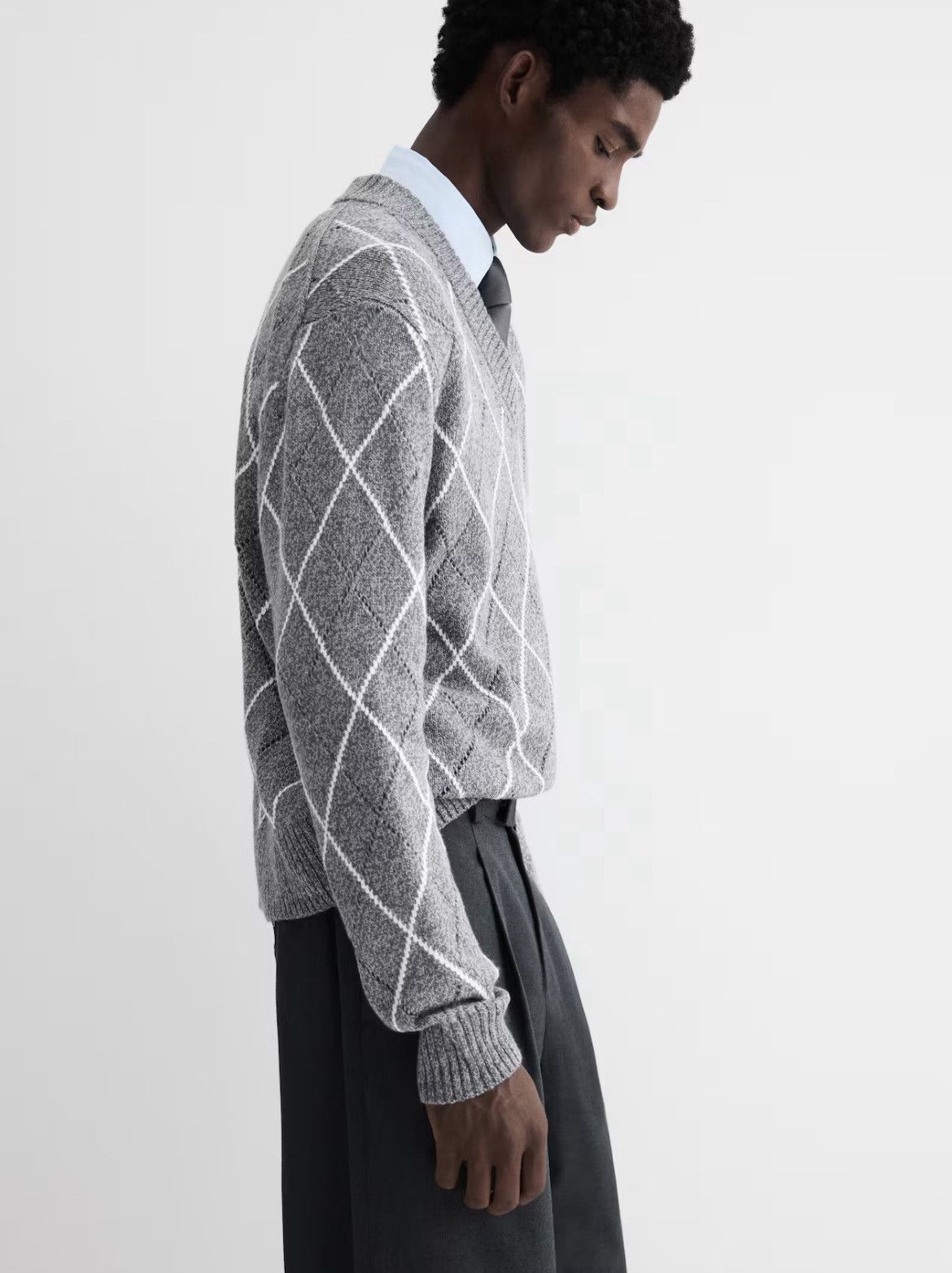 H&M H&M Men’s GRAY Wool Blend sweater Size US S / EU 44-46 / 1 - 4 Thumbnail