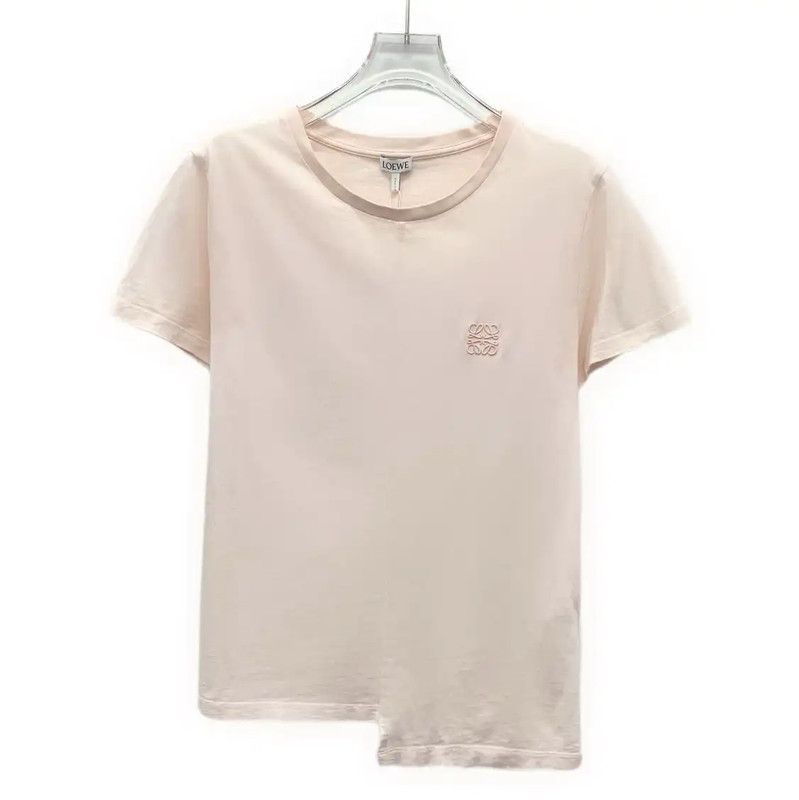 Loewe Loewe Light Pink Cotton Women's T-Shirt 0089 Size M / US 6-8 / IT 42-44 - 1 Thumbnail