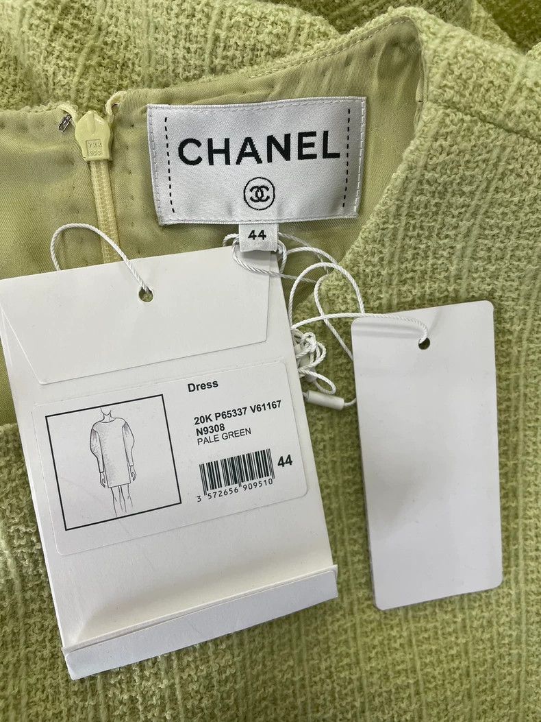Chanel chanel Equestrian series avocado green dress Size M / US 6-8 / IT 42-44 - 4 Thumbnail