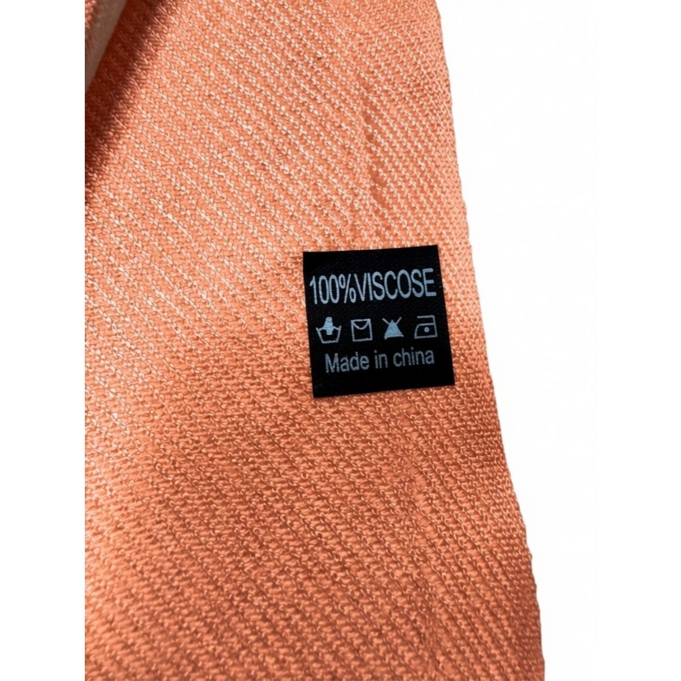 Other NWT New Pashmina Large Soft Shawl Viscose Scarf In Peach Size ONE SIZE - 4 Thumbnail