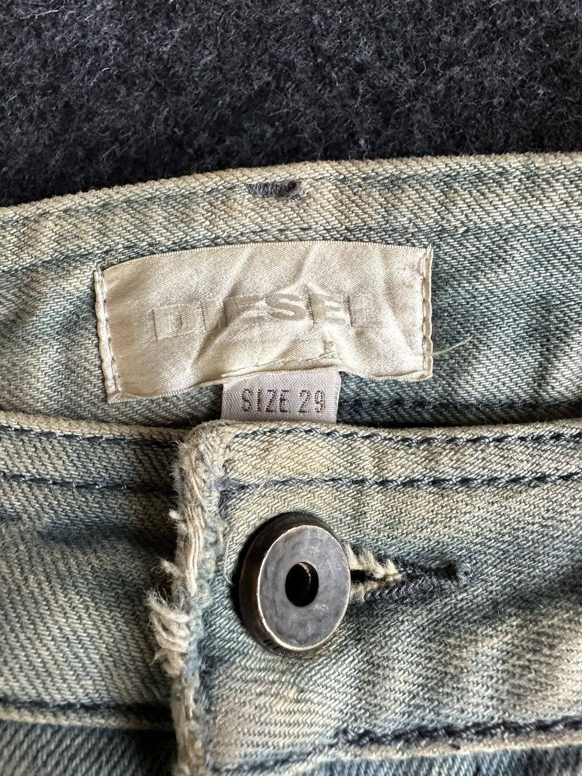 Diesel Diesel Biker Denim Dirty Mudwash Paint Design 30x34 D521 Size US 29 - 13 Thumbnail