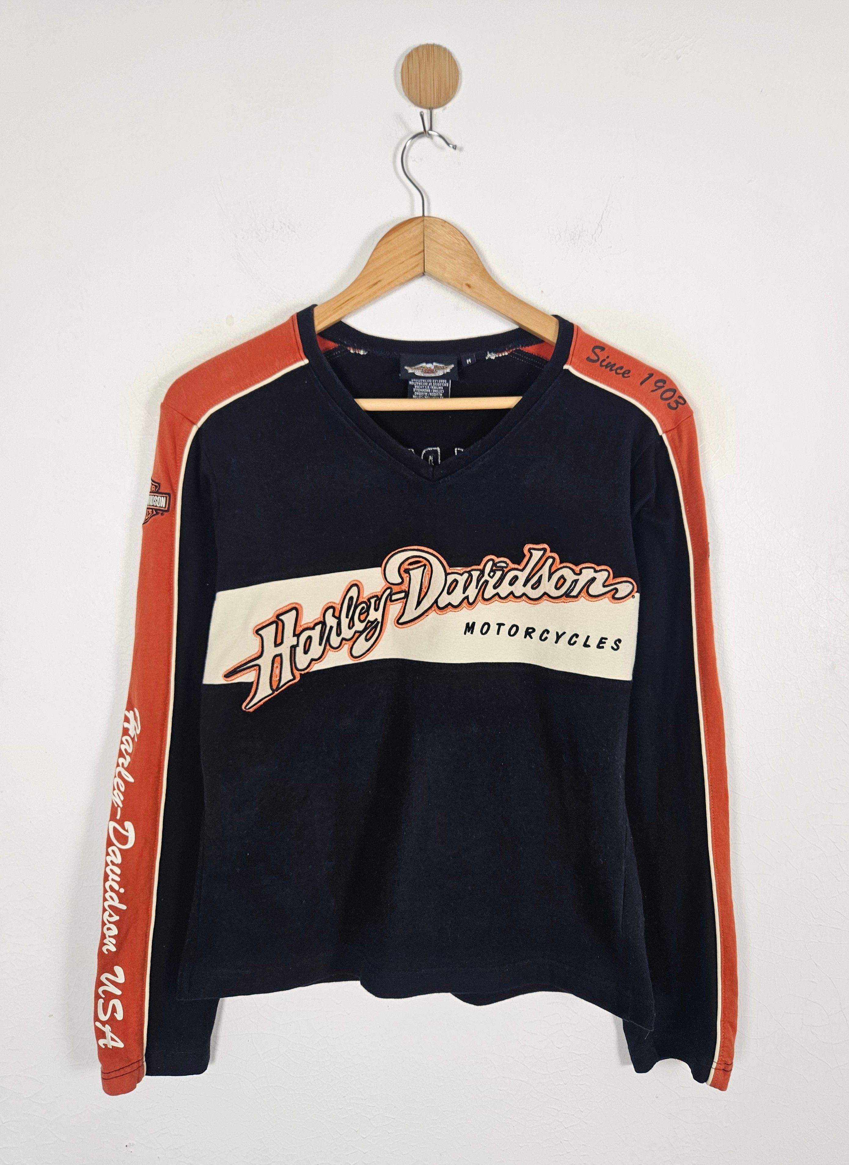 Harley Davidson × Vintage Vintage Harley Davidson motorcycle shirt Size M / US 6-8 / IT 42-44 - 1 Thumbnail