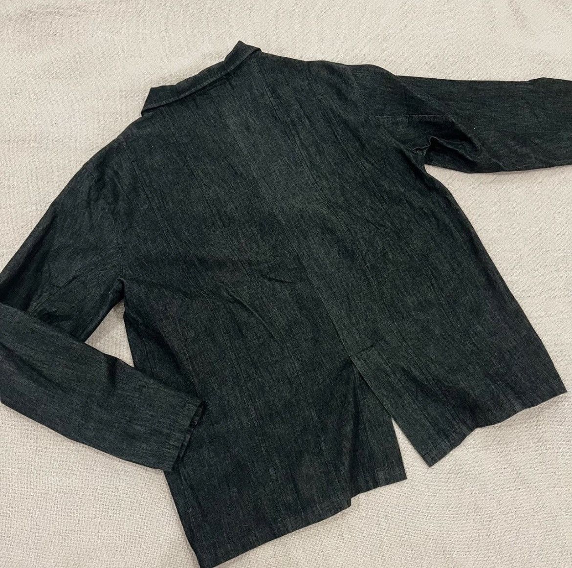 Japanese Brand NOT CONVENTIONAL Denim China Shirt Jacket Size US M / EU 48-50 / 2 - 3 Thumbnail