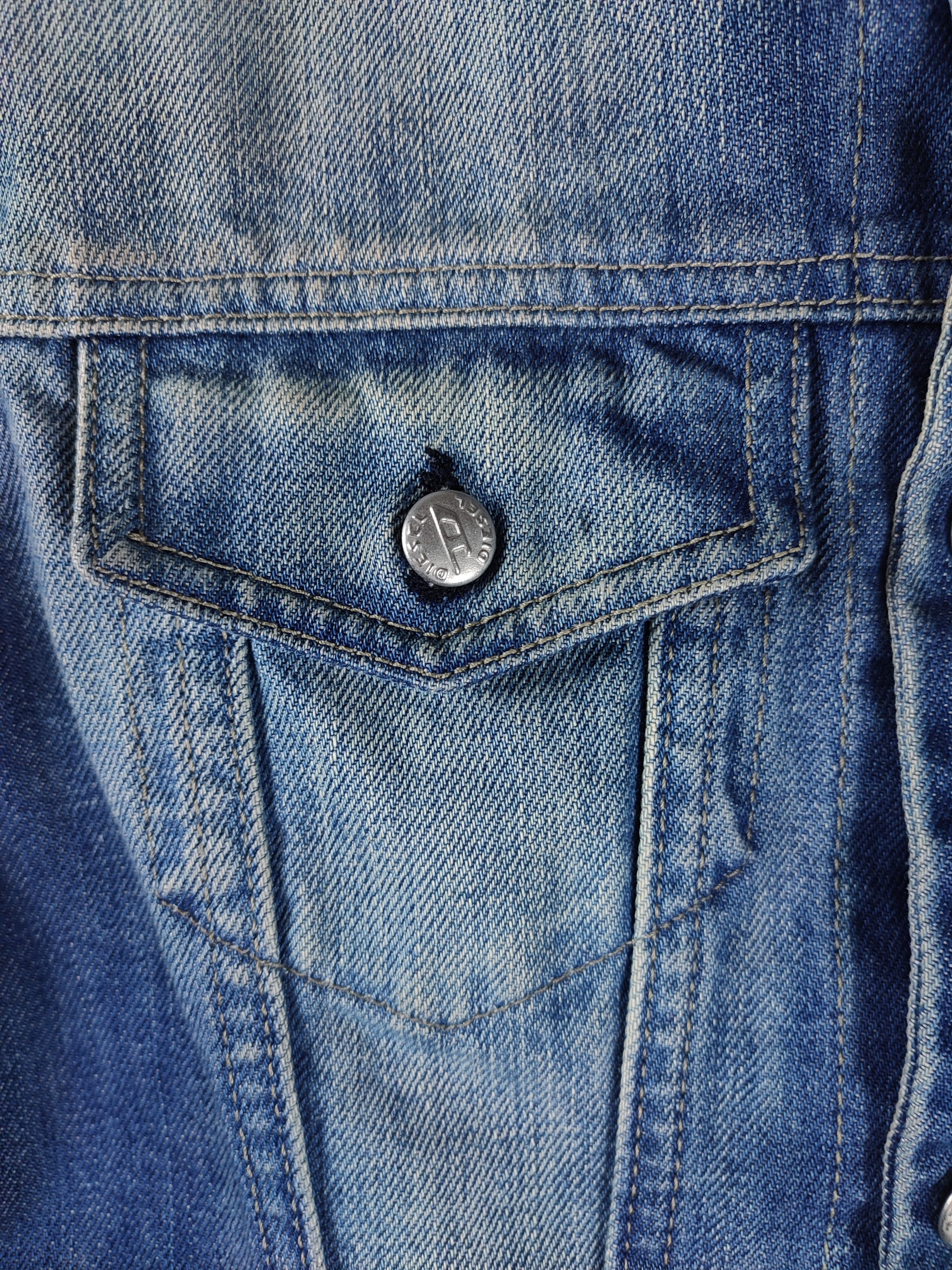 Diesel Diesel Kimti Long Y2K Washed Denim Jacket Size S / US 4 / IT 40 - 4 Thumbnail