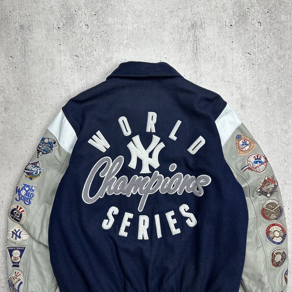 New York Yankees × Vintage New York Yankees Bomber World Series Vintage Patch Jacket Size US L / EU 52-54 / 3 - 10 Thumbnail