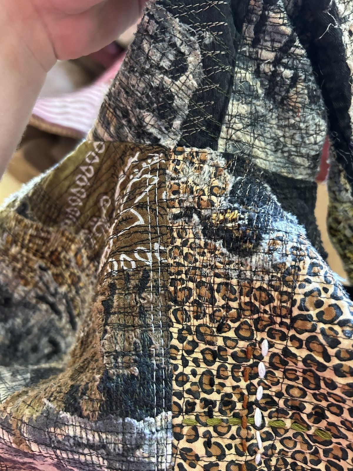 Other 1/1 Your World cheetah leopard print distressed fabric Size US XL / EU 56 / 4 - 10 Thumbnail