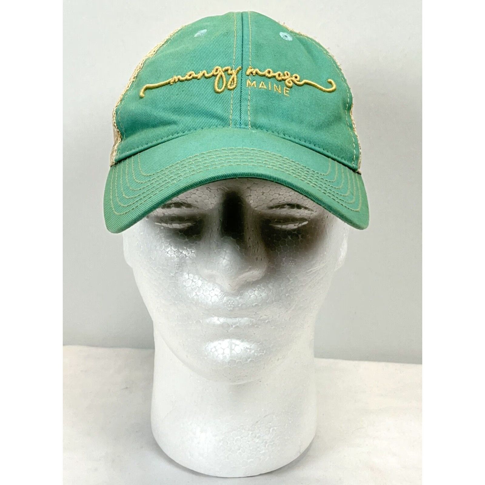 Our Legacy Legacy Hat Men One Size Turquoise Mangy Moose Maine Trucker Baseball Cap Size ONE SIZE - 2 Thumbnail