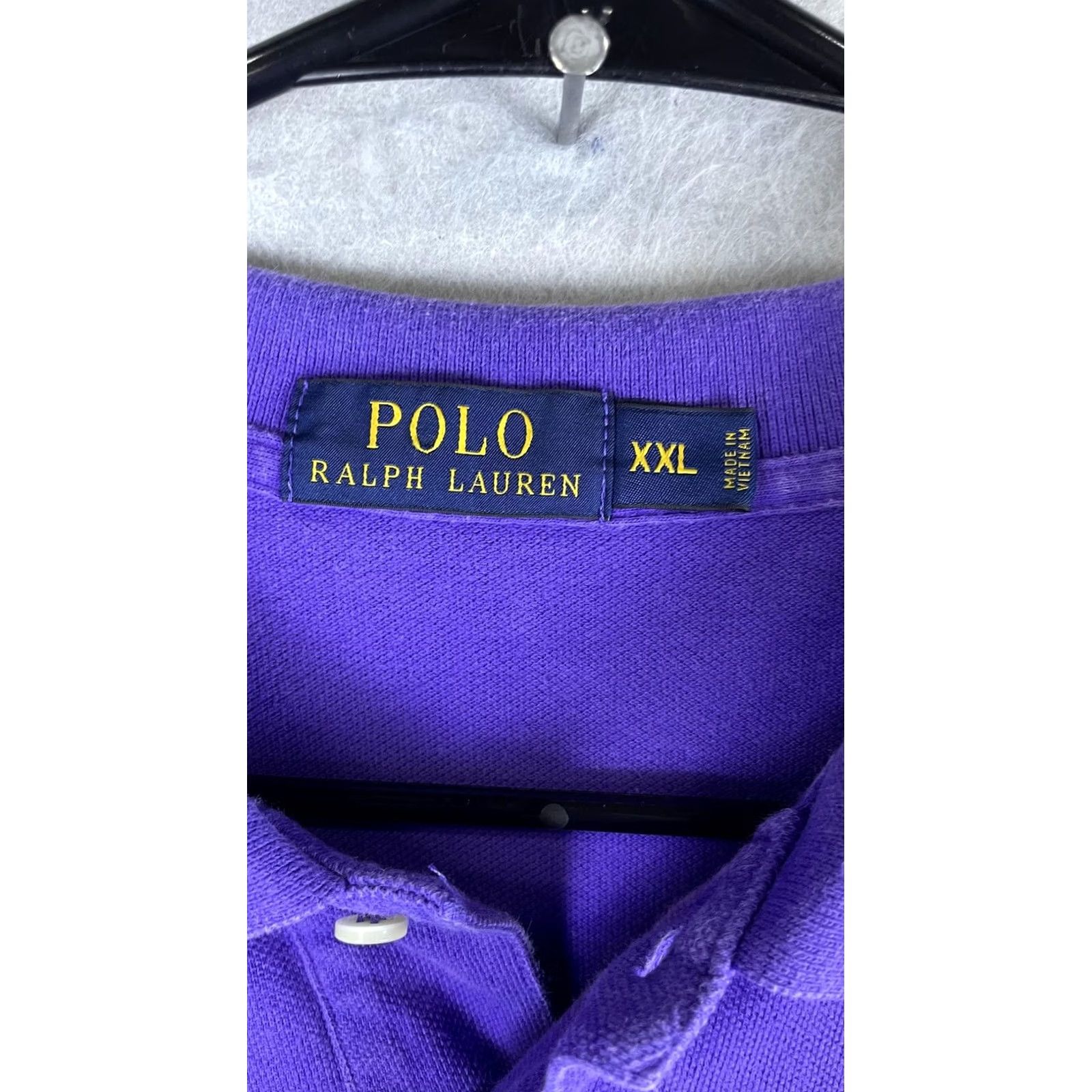 Polo Ralph Lauren Polo Ralph Lauren Polo Shirt Mens 2XL Purple Solid Pony Logo Short Sleeve Casual Shirt Regular Fit Men's Purple Polo Shirt Size US XXL / EU 58 / 5 - 3 Thumbnail