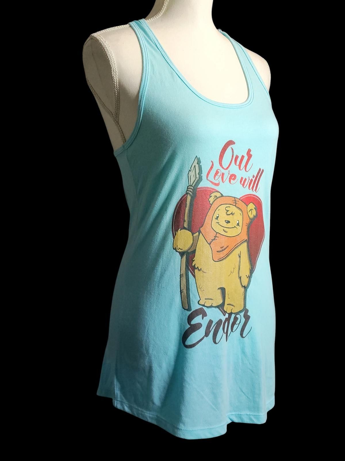 Star Wars Vintage Star Wars Light Blue Women's Tank Top Size L / US 10 / IT 46 - 4 Thumbnail