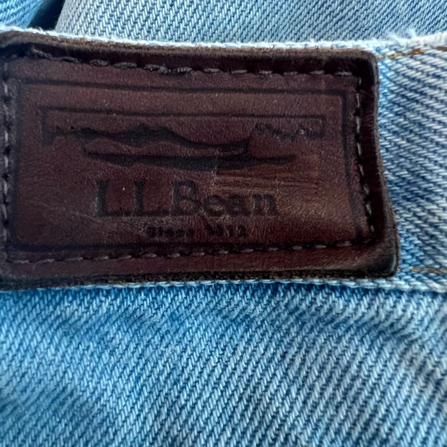 Vintage VINTAGE L.L. Bean Jeans Mens 38x34 Straight Blue Denim Relaxed Distressed Classic Size US 38 / EU 54 - 6 Thumbnail