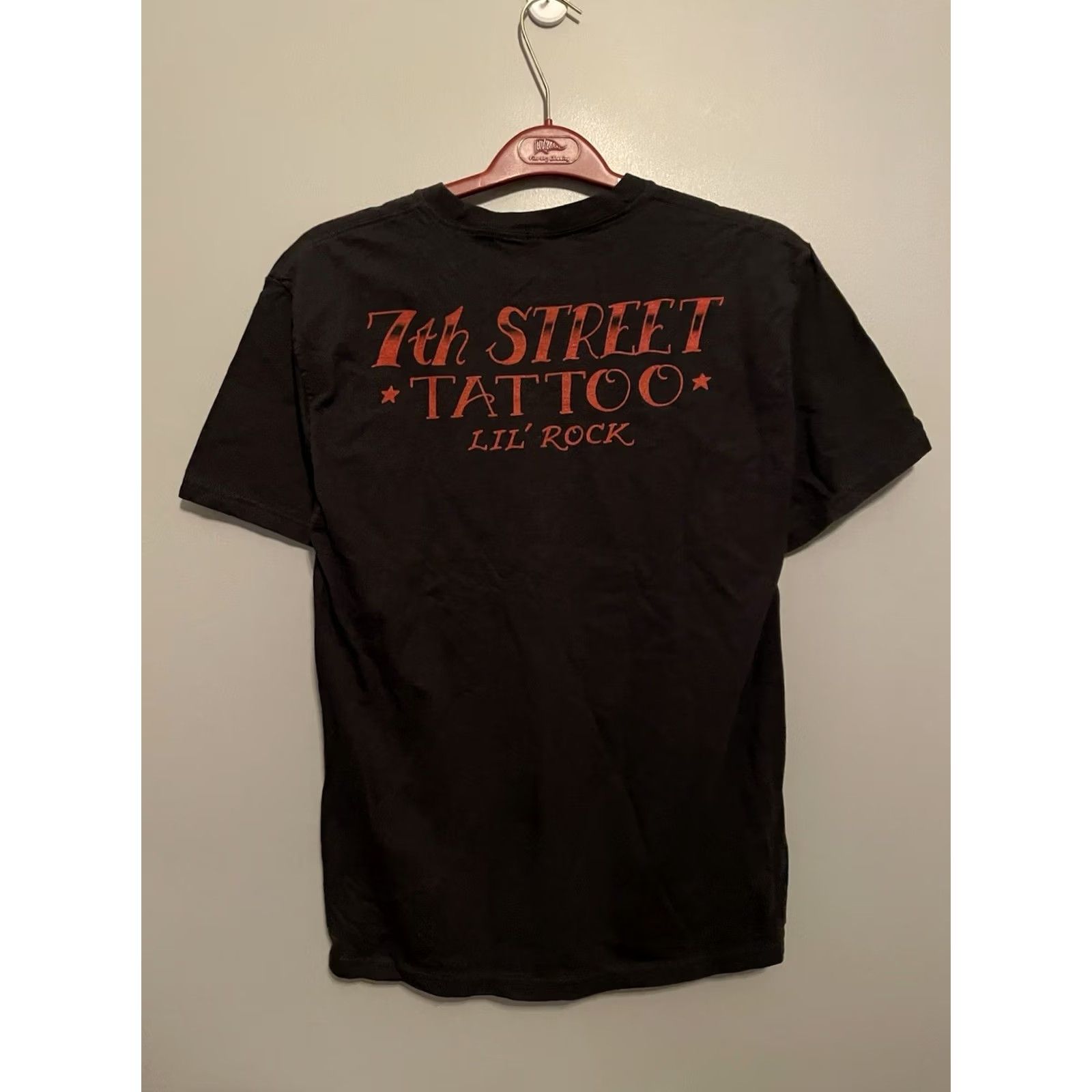Hanes Vintage 7th Street Tattoo Wolf Shirt Lil Rock Black Size M Hanes Size US M / EU 48-50 / 2 - 4 Thumbnail