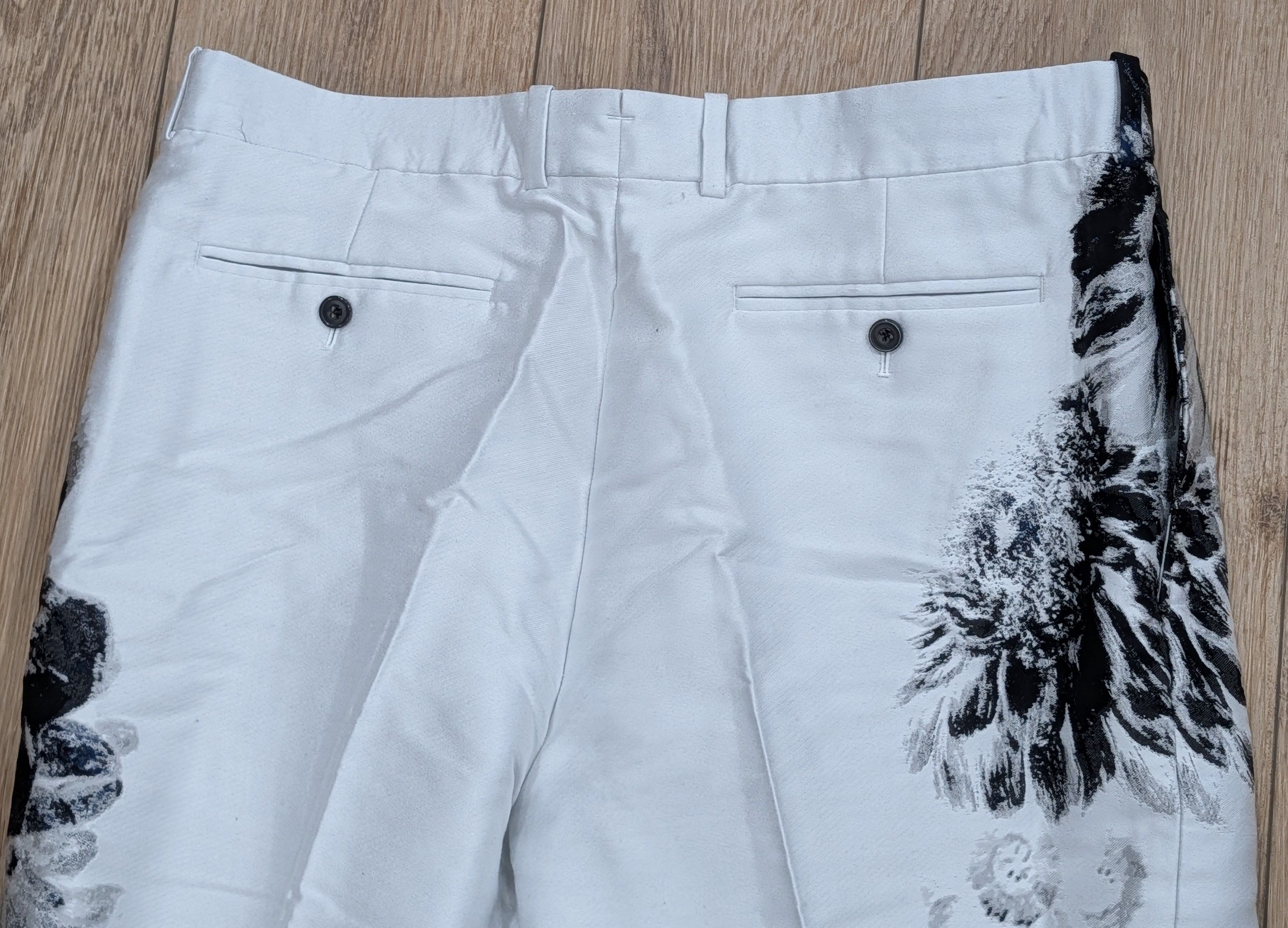 Alexander McQueen Alexander McQueen Floral Jacquard Trousers 54 US 38 Size US 38 / EU 54 - 4 Thumbnail