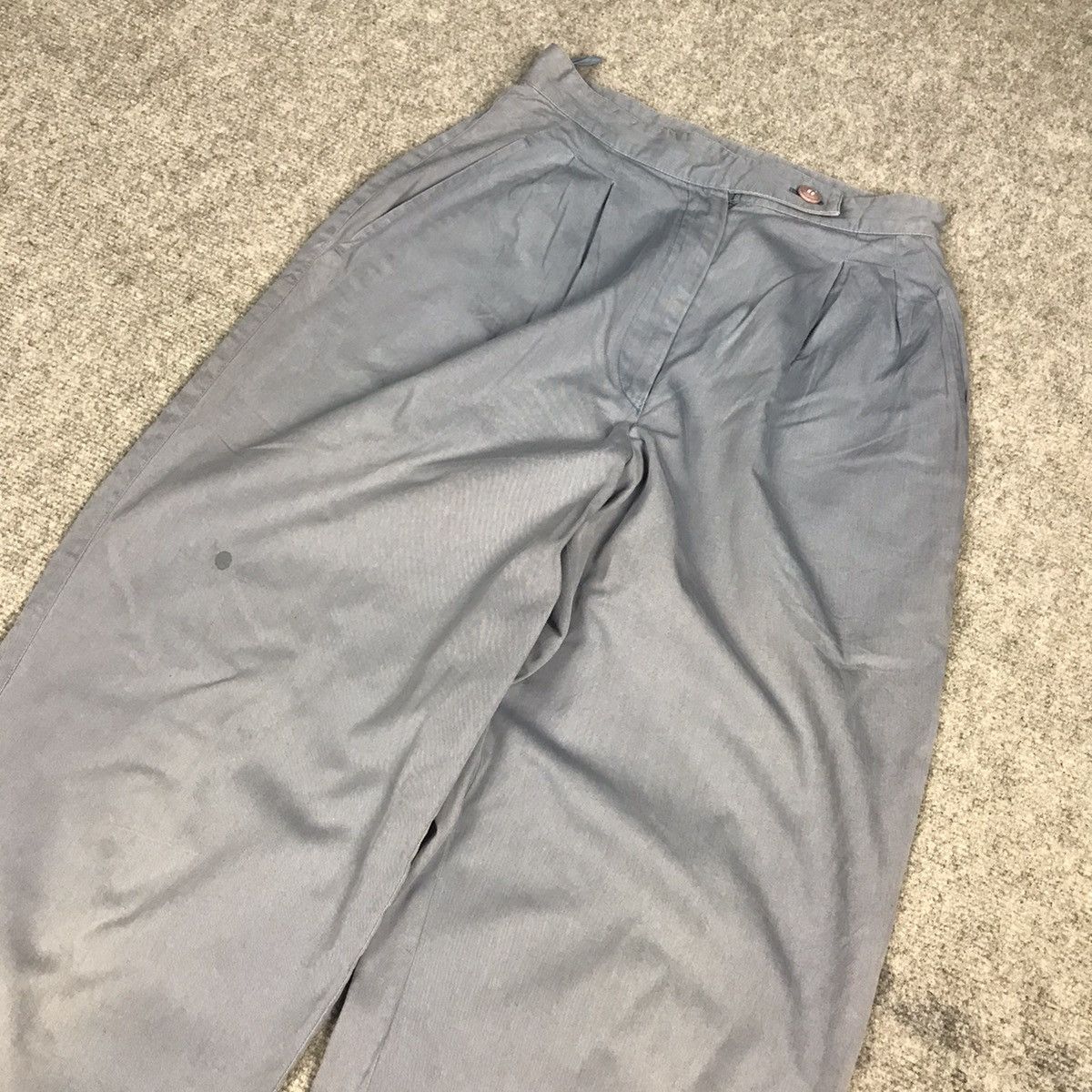 Issey Miyake × Vintage 90s Issey Miyake faded blue gray colour woman pants Size 24" / US 00 / IT 34 - 4 Thumbnail