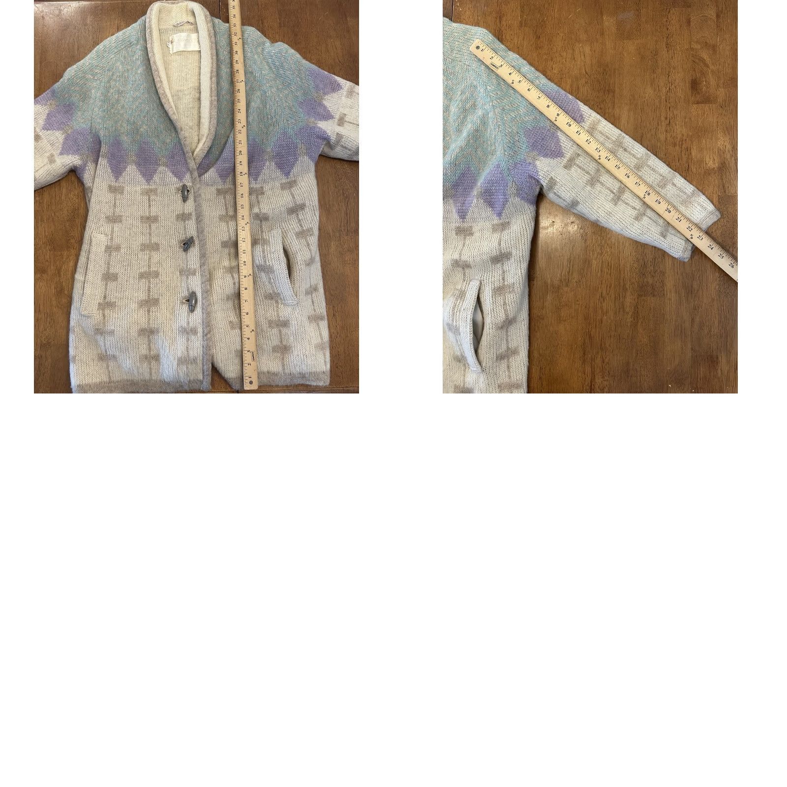 Vintage VINTAGE Alafoss Icewool Cardigan Sweater Jacket Small Women Wool Ivory Aztec Button Overcoat S Size S / US 4 / IT 40 - 9 Thumbnail