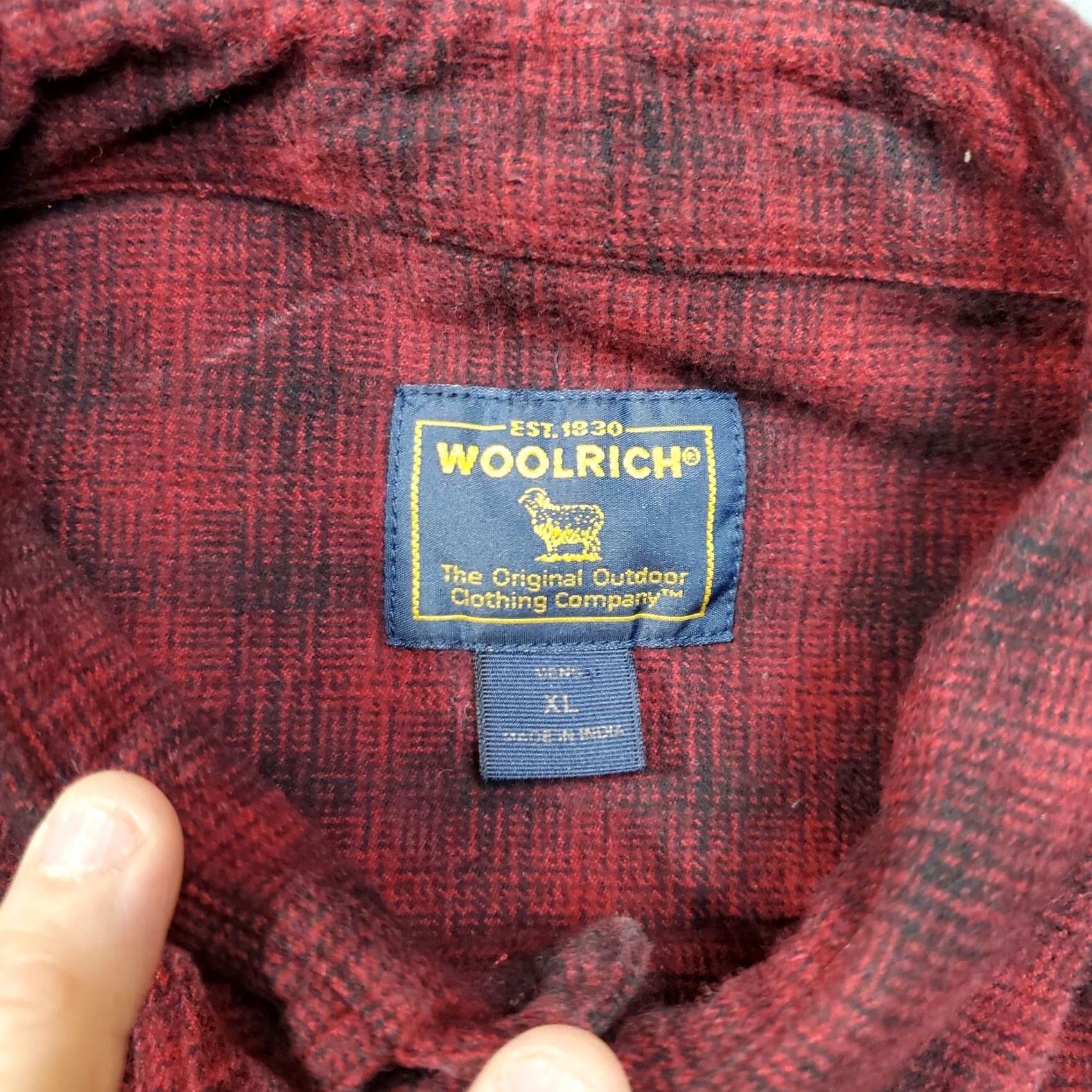 Vintage Woolrich Flannel Shirt Mens XL Red Black Plaid Outdoor Button Up Long Sleeve 90s Classic Outdoor Size US XL / EU 56 / 4 - 5 Thumbnail