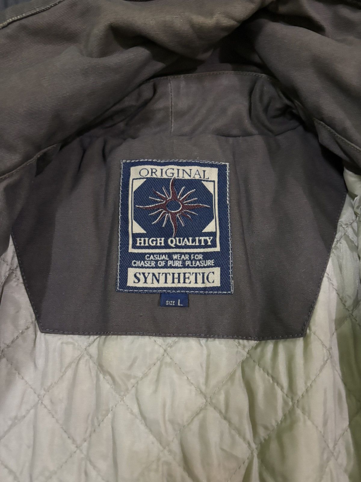 Vintage Sythetic Utility Parka Hooded Zip Up Acid Wash Jacket Size US L / EU 52-54 / 3 - 11 Thumbnail