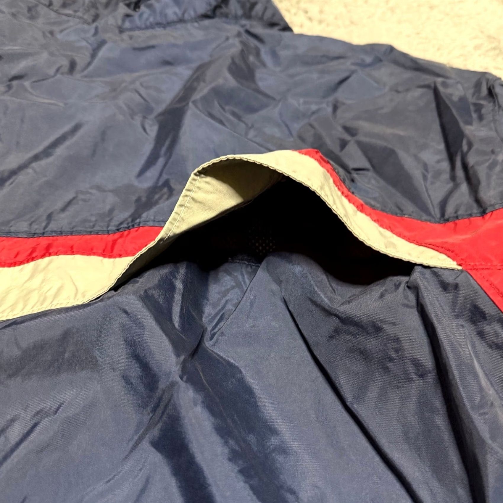 Vintage Columbia Jacket Mens XL Blue Red Nylon Hooded Rain Coat Windbreaker Size US XL / EU 56 / 4 - 6 Thumbnail