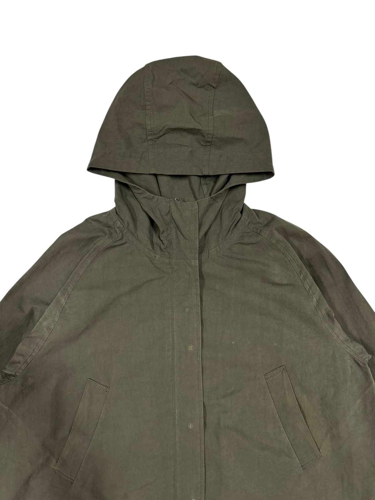 45rpm × Umii 908 MidiUmi Hoodies Miliitary Cape Olive Green Oversized Jacket Size US L / EU 52-54 / 3 - 3 Thumbnail