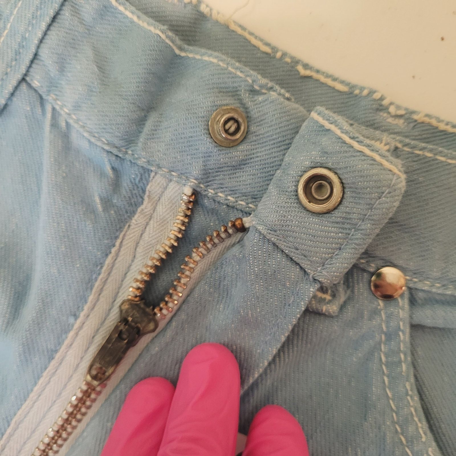 Wrangler Vintage 70s Wrangler Blue Bell Ankle Jeans Womens 25 (Sz 2) Size 26" / US 2 / IT 38 - 10 Thumbnail