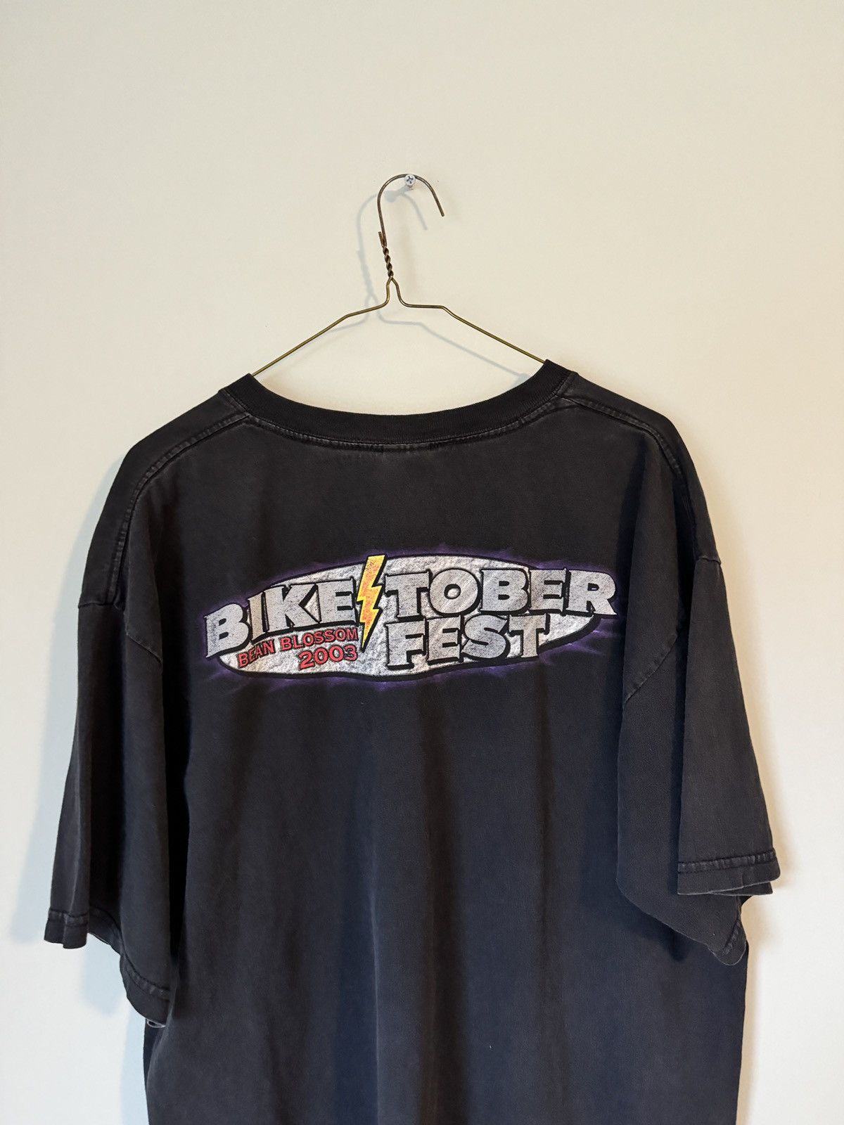Vintage Biketoberfest Halloween Biker Shirt ERD Grunge WCC Size US XL / EU 56 / 4 - 8 Thumbnail