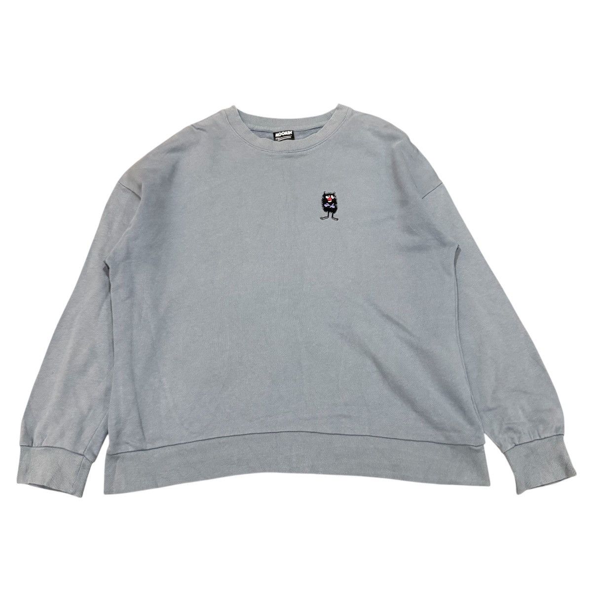 Anime Vintage Moomin Character Sweatshirt - Embroidered Stinky Size US L / EU 52-54 / 3 - 1 Thumbnail