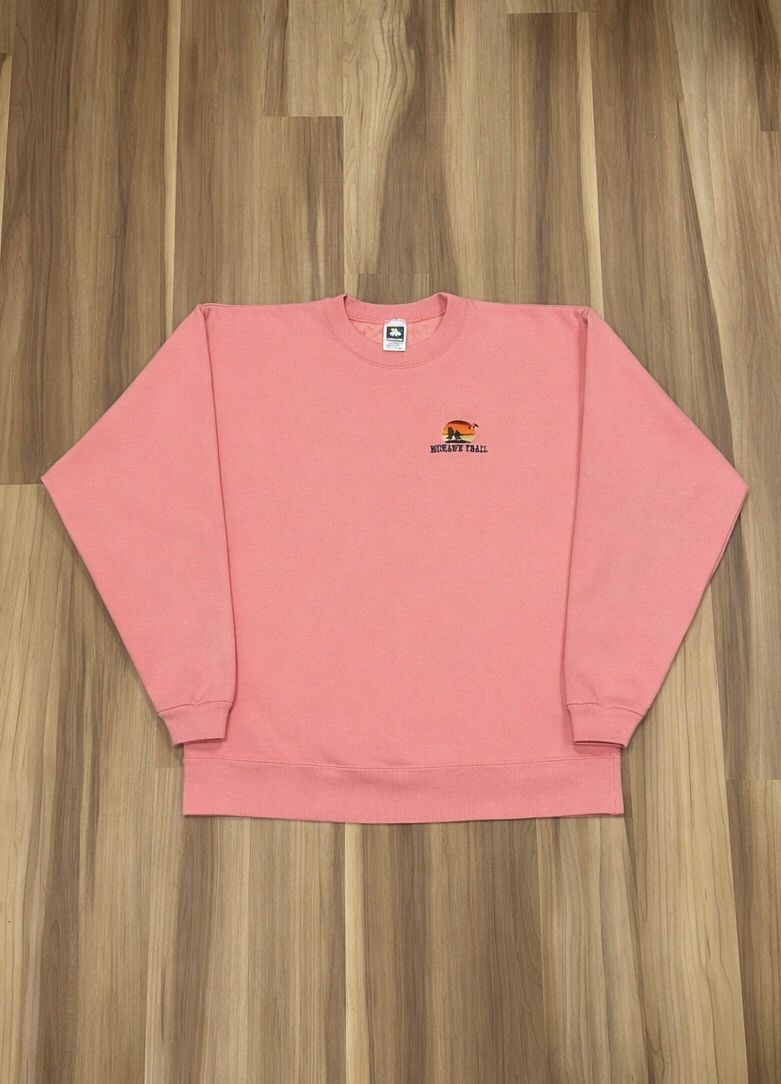 Vintage Vintage Pink Mohawk Trail Embroidered Crewneck Size US XL / EU 56 / 4 - 1 Thumbnail