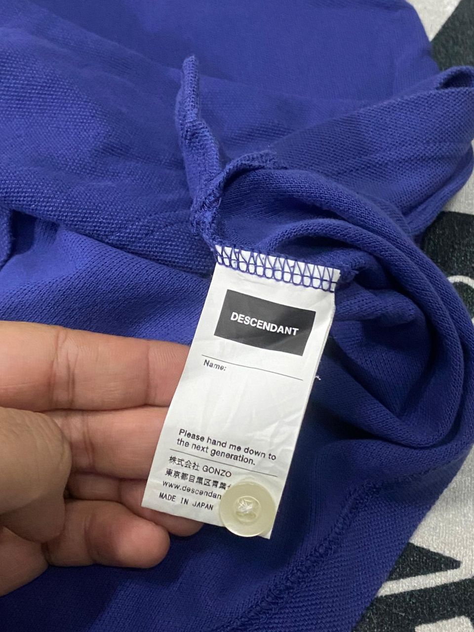 Descente × Japanese Brand DESCENDANT Collared Tee Shirt Tetsu Nishiyama Japanese Brand Size US XL / EU 56 / 4 - 6 Thumbnail