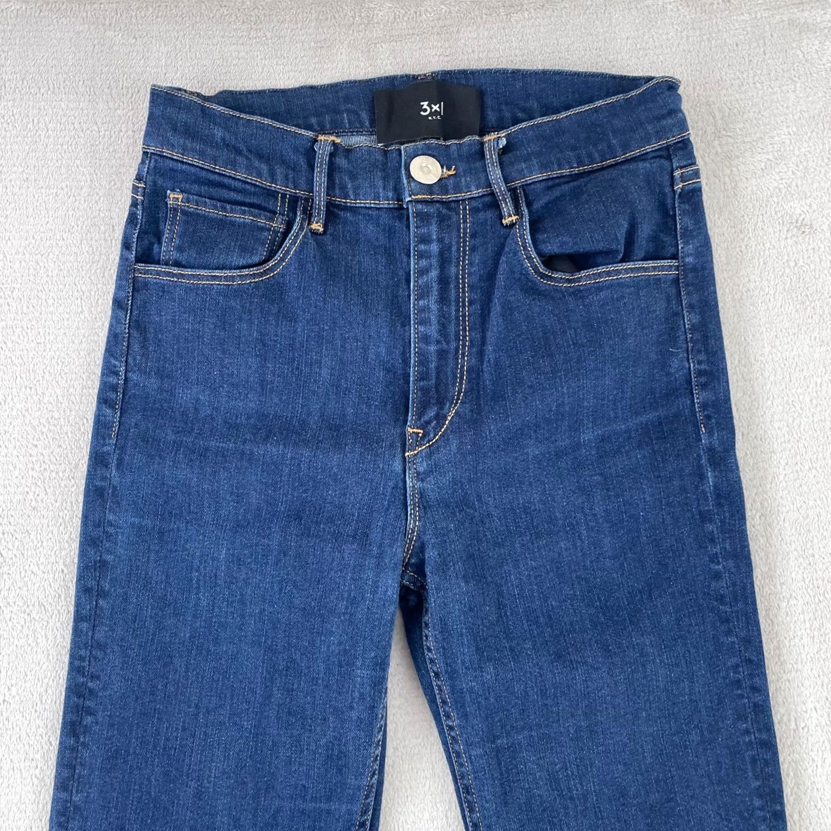 3x1 3x1 NYC Jeans Women 26 Blue Slim Fit Zip Fly 5 Pocket Stretch Desinger Shirt Size 26" / US 2 / IT 38 - 6 Thumbnail