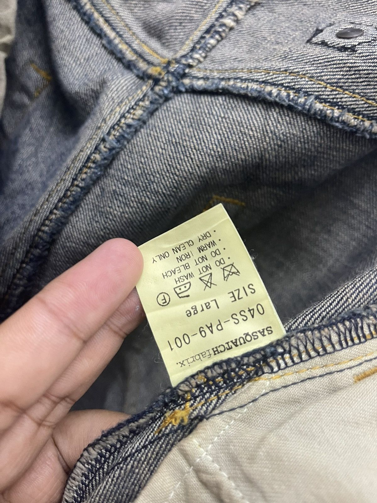 Sasquatchfabrix Rare Vintage SASQUATCHfabrix Leather Crop Trim Made In Japan Size US 33 - 9 Thumbnail