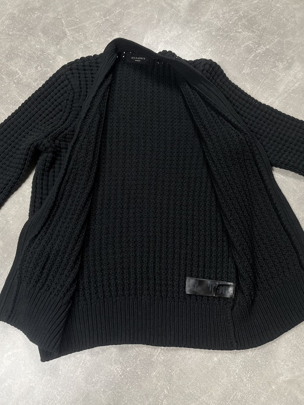Allsaints 🖤 AllSaints Opium Avant Garde Wool Knitted Cardigan Sweater Size US M / EU 48-50 / 2 - 14 Thumbnail