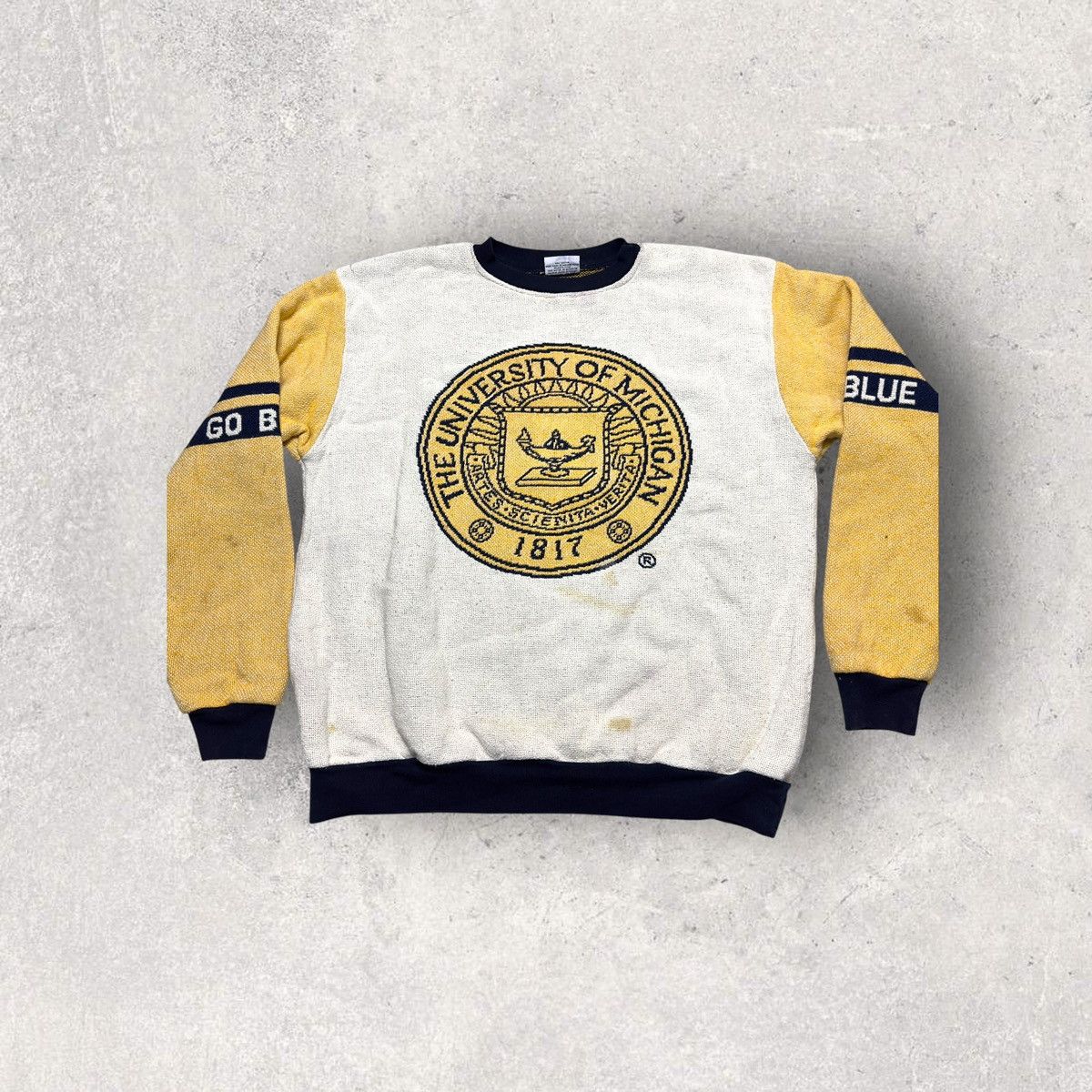 NCAA × Vintage Vintage Michigan Wolverines sweater Size US XXL / EU 58 / 5 - 1 Thumbnail