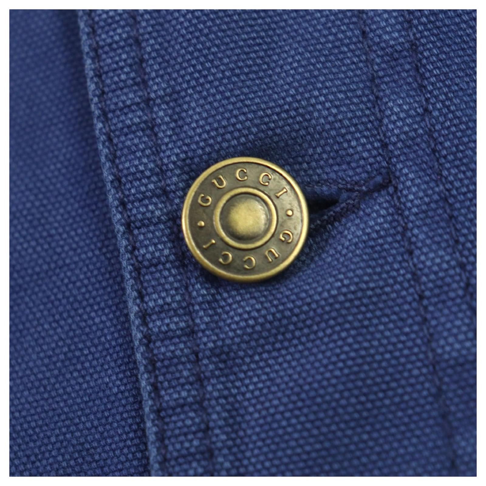 Gucci o1s1wg110125 Jacket Wash Dyed Cotton Galaxy in Blue Size US XL / EU 56 / 4 - 5 Thumbnail