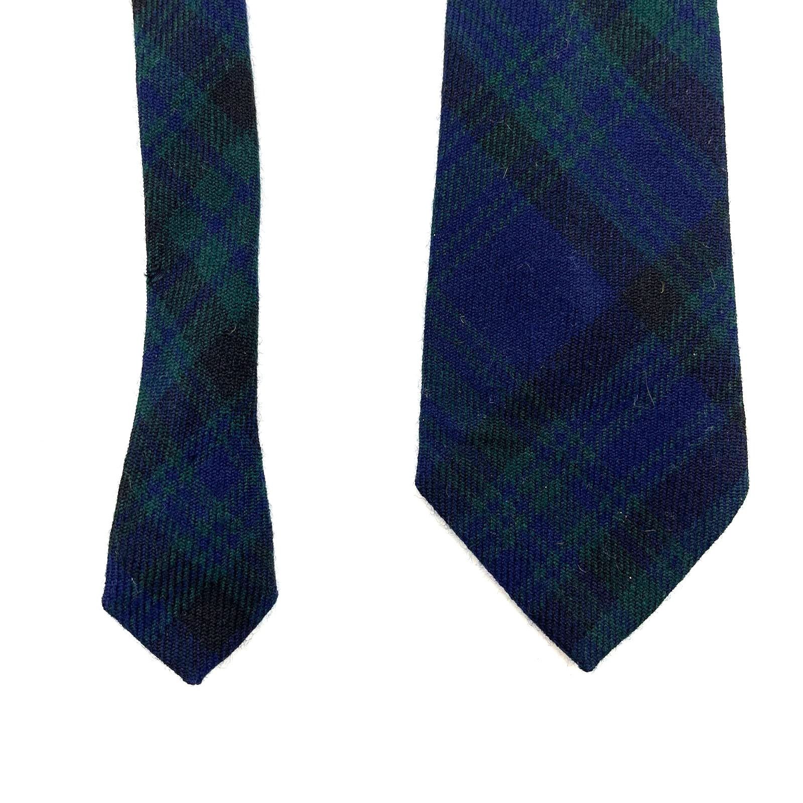 Vintage Lochcarron Scottish Wool Plaid Tie Blackwatch Tartan Vintage Size ONE SIZE - 3 Thumbnail