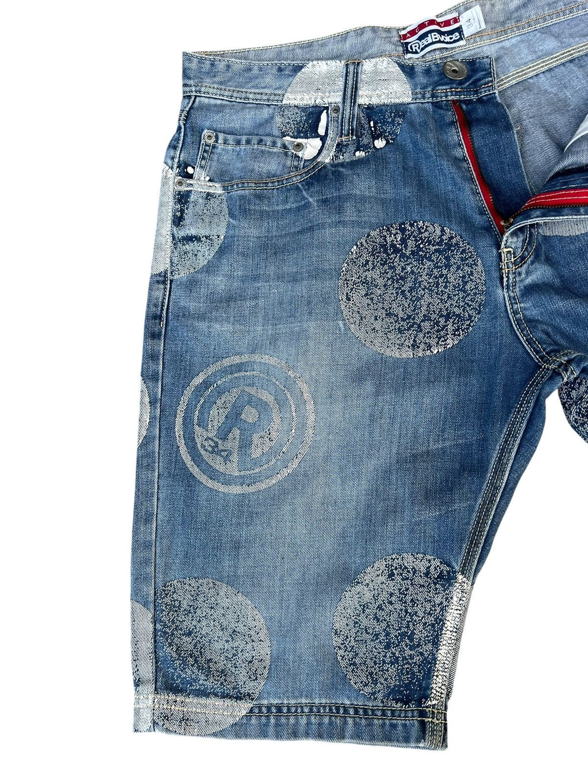 Vintage RealBVoice Japan Huge Dot Denim Short Pant Size US 34 / EU 50 - 8 Thumbnail