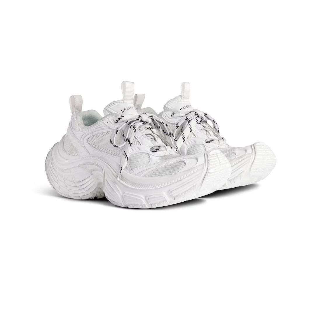 BALENCIAGA 6XL $1290 Women's White Sneakers New & Authentic