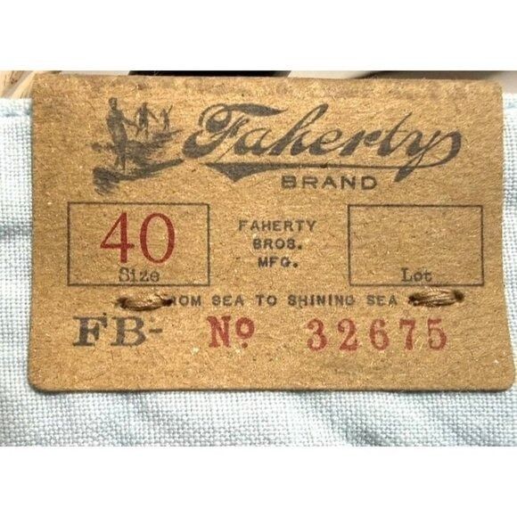 Faherty Faherty Mens Malibu Blue High Rise Linen Cotton Pockets Chin Size US 40 / EU 56 - 5 Thumbnail