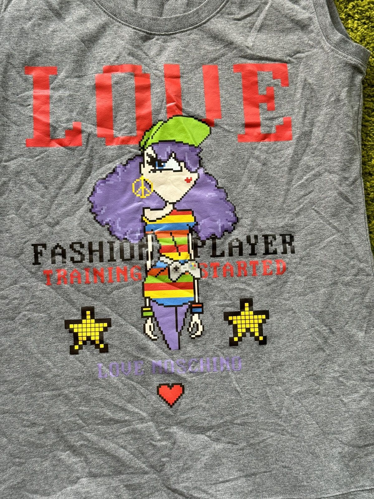 Designer × Love Moschino × Moschino Love Moschino fashion player pixel logo mini dress Size L / US 10 / IT 46 - 5 Thumbnail