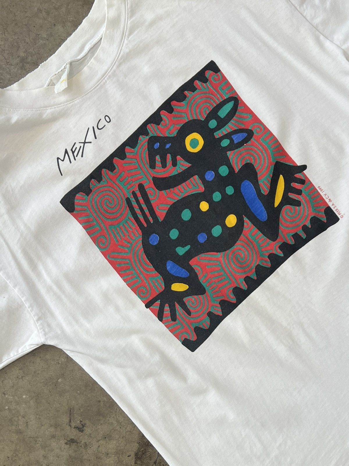 Vintage Vintage 1999 Mexico Art Peer Tee XL Size US XL / EU 56 / 4 - 1 Thumbnail